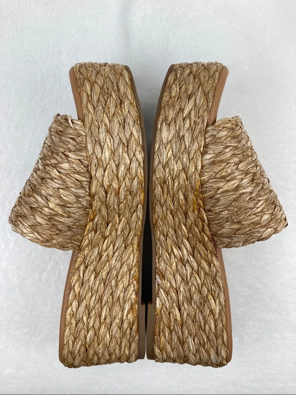 Matisse Del Mar Beach Raffia Platform Wedges sz 8